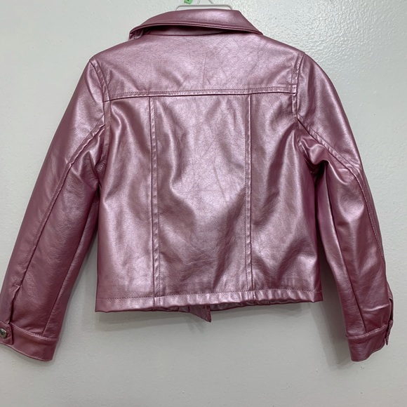 Pink faux leather jacket - Picture 7 of 7
